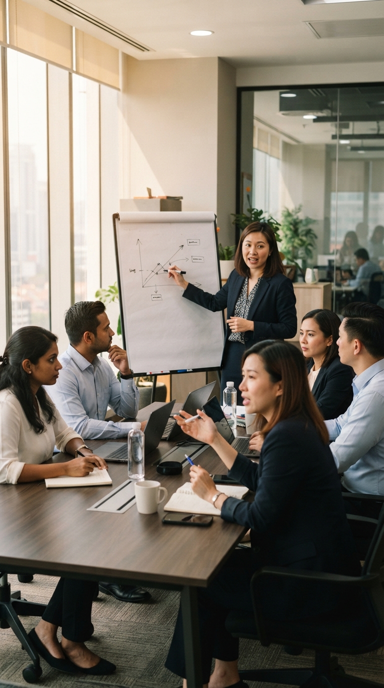 Corporate learning session